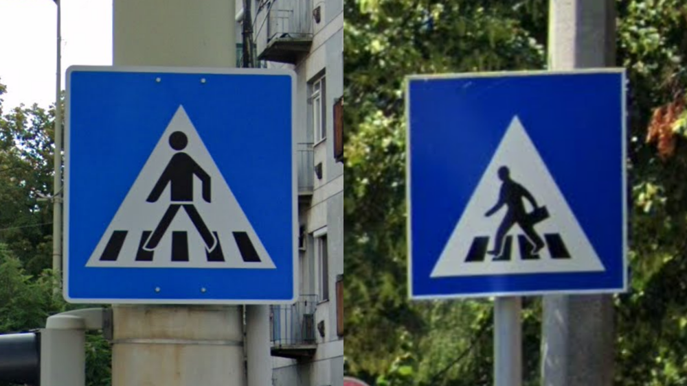 hungary-Pedestrian Sign-1