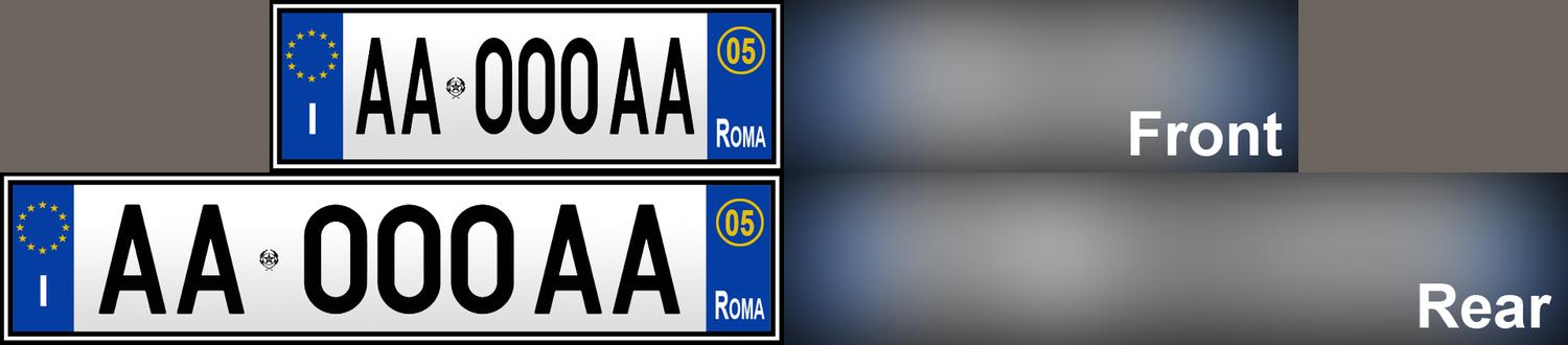 italy-License Plate-1