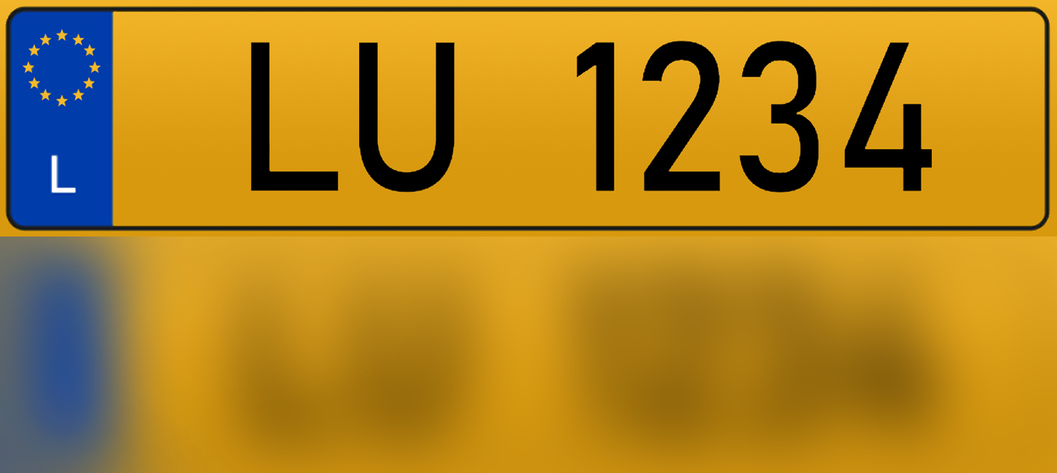 luxembourg-License Plate-1