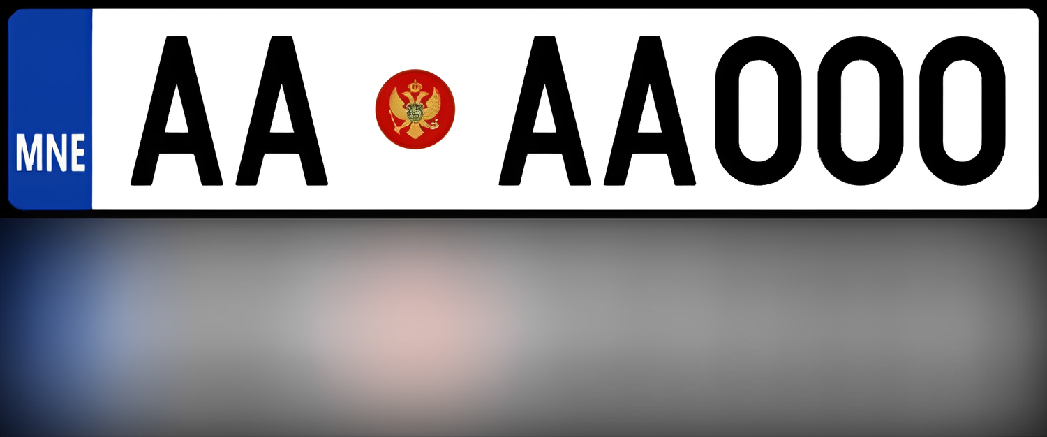 montenegro-License Plate-1