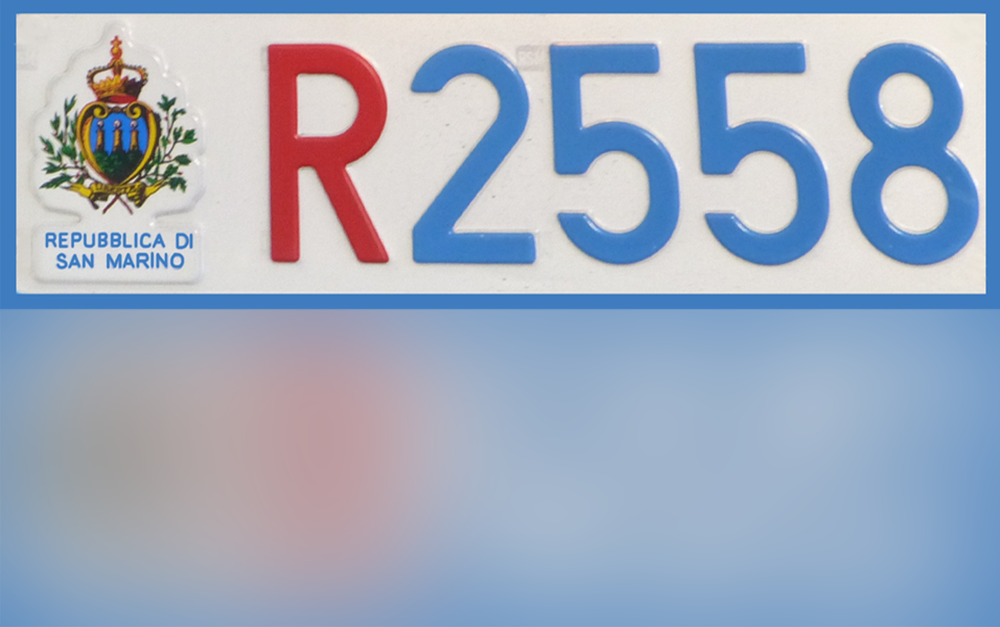 san-marino-License Plate-1