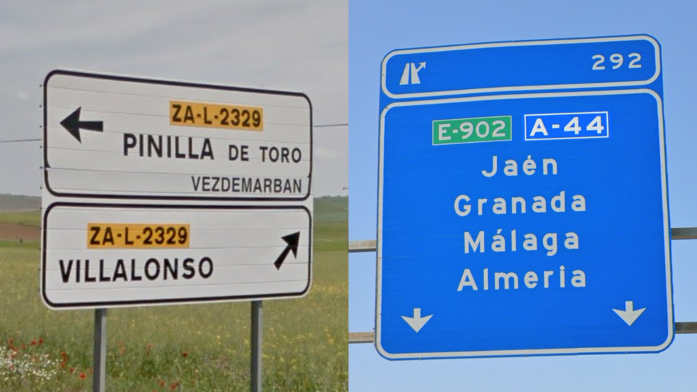 spain-Direction Sign-1