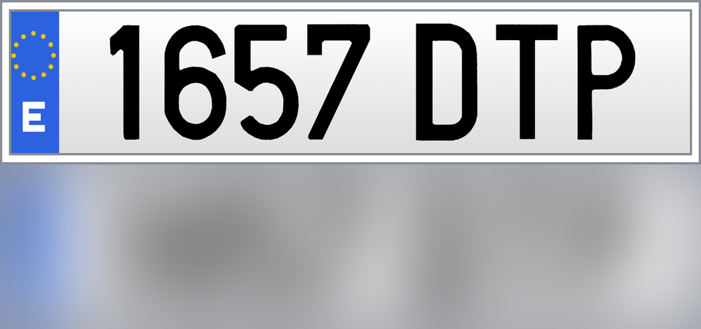 spain-License Plate-1