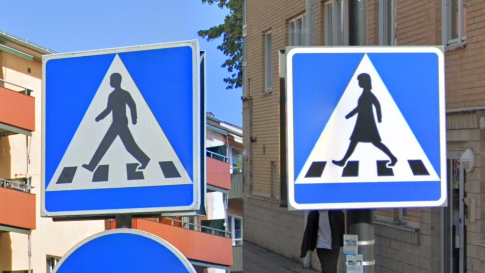 sweden-Pedestrian Sign-1